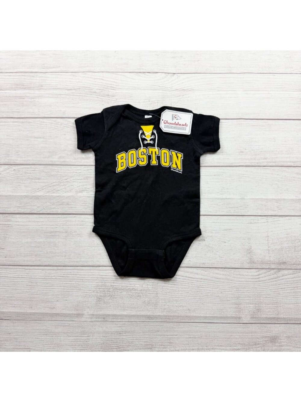 Chowdaheadz Boston Bruins Baby Bodysuit Hockey NWT 9-12 Months